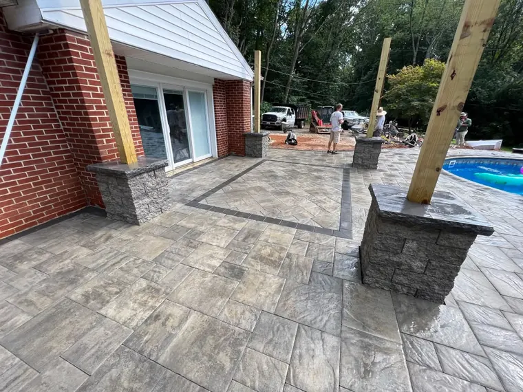 Hardscaping project by DreamScapes Masonry and Concrete in the greater Baltimore area